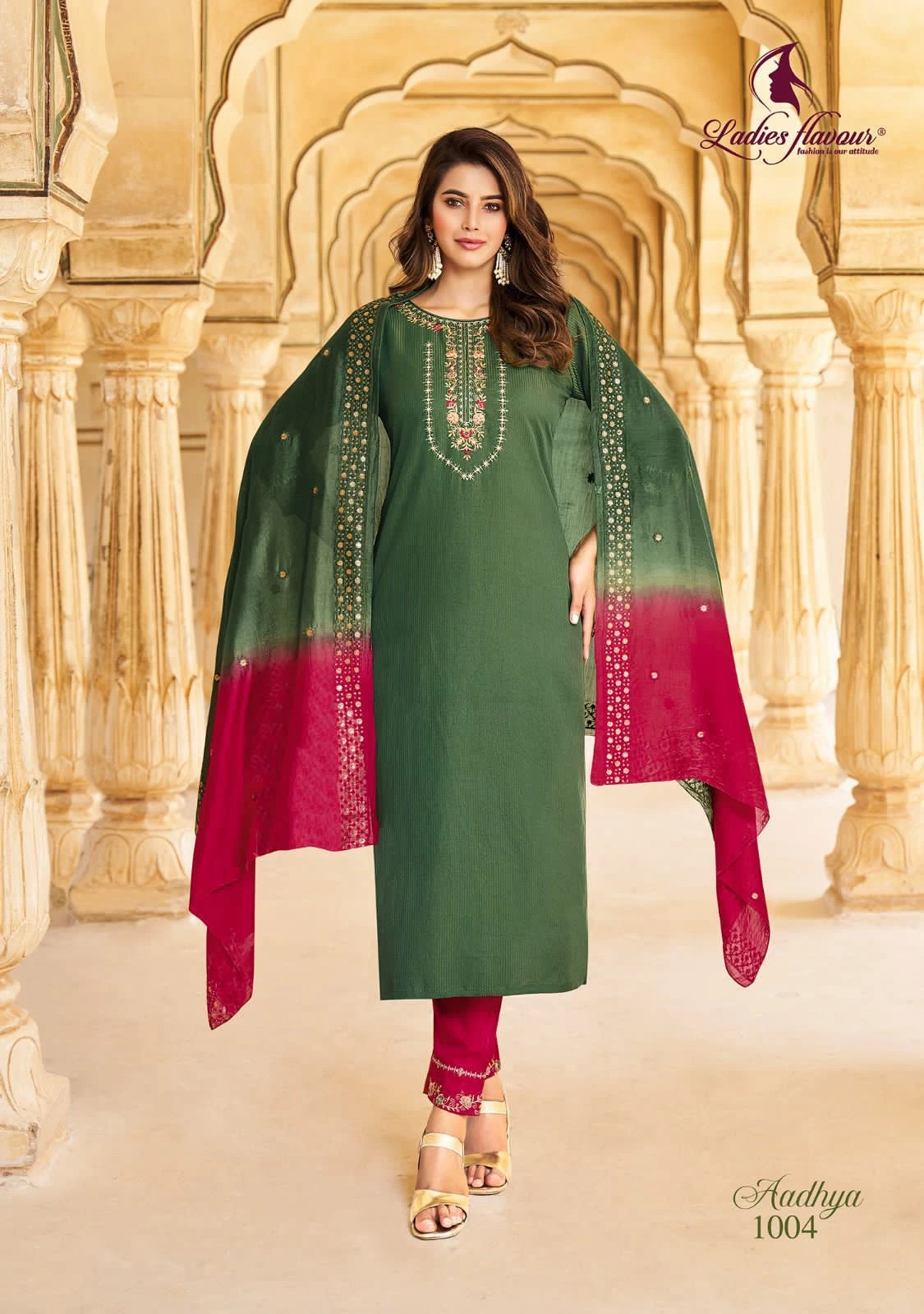 Ladies Flavour Aadhya Heavy Chinon Wholesale Readymade Salwar Suit Catalog — Wholesale Salwar Suits, MPA wholesale from Surat - Gallery Image 2